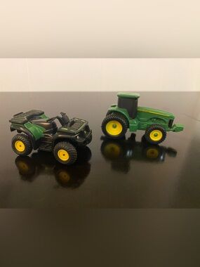 ERTL 1:64 scale miniature John Deere toy Buck ATV & Tractor